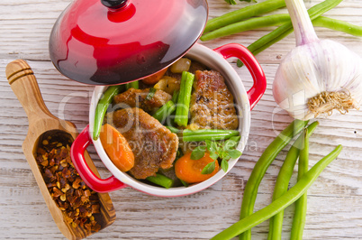 pork medallions in herbs