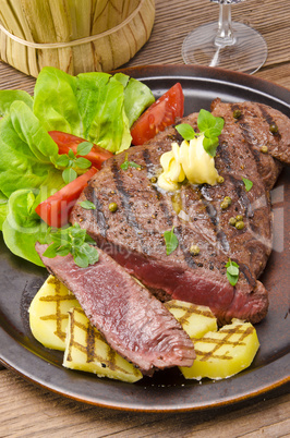 Grilled Steak. Barbecue