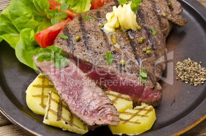 Grilled Steak. Barbecue