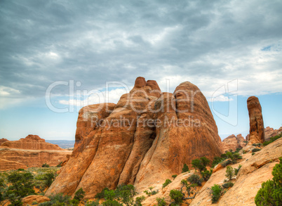 Scenic view at Arches National Park, Utah, USA