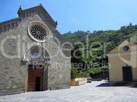 Church in village on Italian Coast
