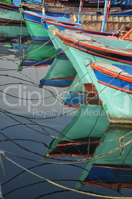 Boote im Hafen von Alanya, Türkei