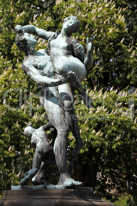 Statue auf der Schloßbrücke in Bückeburg