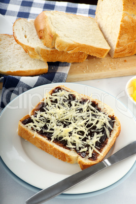 Vegemite And Cheese Sandwich