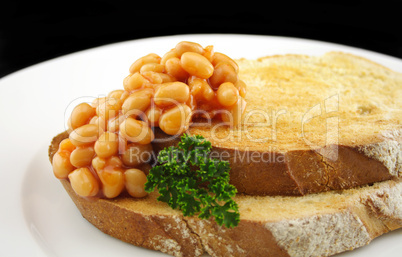 Baked Beans On Sourdough