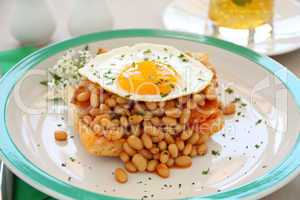 Baked Beans And Egg
