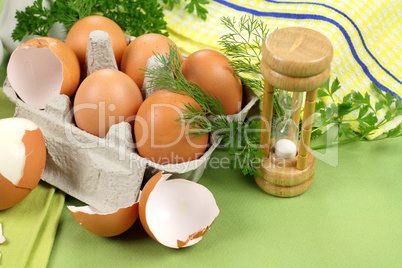 Egg Timer With Eggs