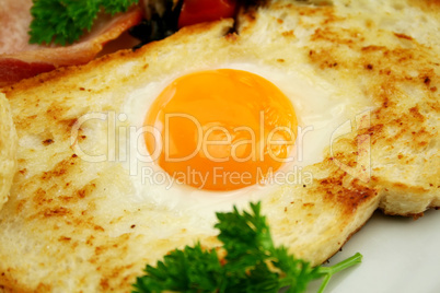 Fried Egg In Toast