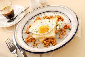 Fried Egg And Beans