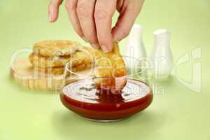 Dipping Hash Browns