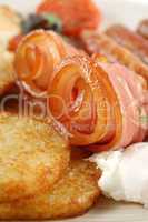 Rolled Bacon Rashers Breakfast