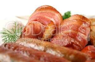 Fried Rolled Bacon