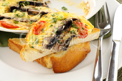 Tomato And Mushroom Bake