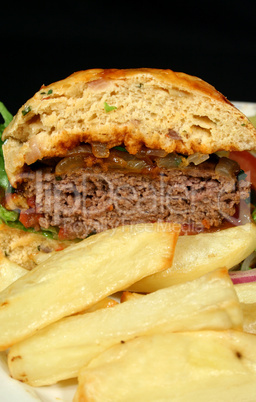 Burger And Chips