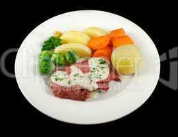 Corn Beef And White Sauce