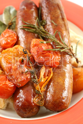 Sausage And Tomato Bake