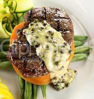 Steak With Peppercorn Sauce