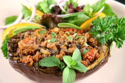 Stuffed Aubergine