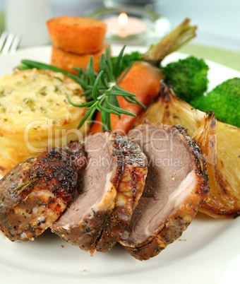 Baked Lamb And Potato Stack