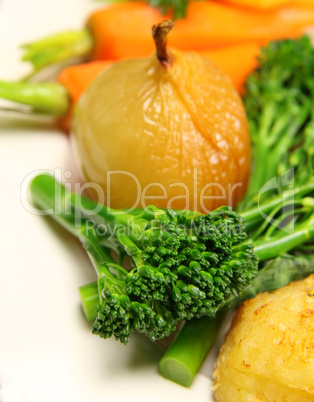 Broccolini And Vegetables