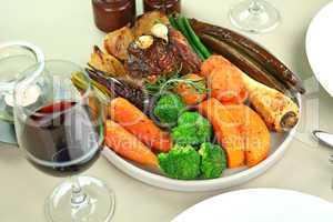 Roasted Lamb And Vegetables