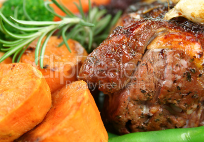 Roast Lamb And Vegetables