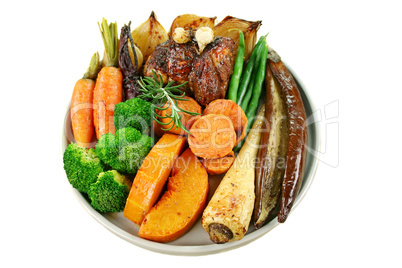 Roast Lamb And Vegetables