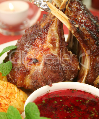 Roasted Rack Of Lamb