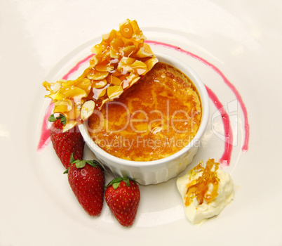 Baked Custard And Praline