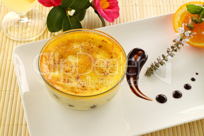 Baked Rice Custard