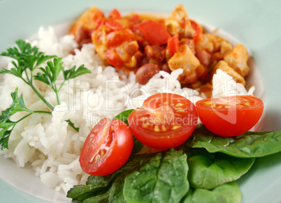 Chicken And Lentil Stew With Rice 1