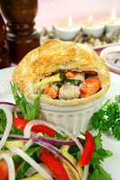 Homestyle Chicken And Vegetable Pie