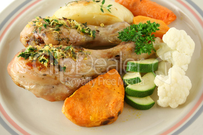 Chicken Drumsticks And Vegetables 4