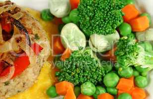 Chicken Patty With Vegetables
