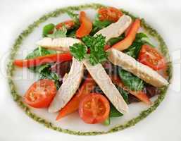 Chicken Pesto Salad