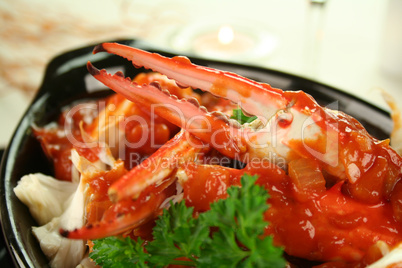 Cracked Crab In Tomato Sauce