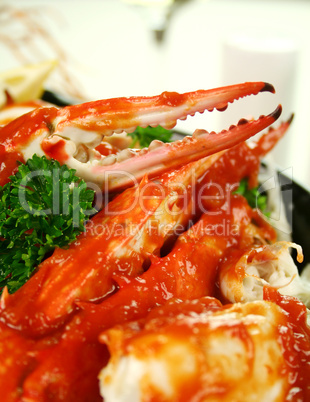 Crab In Tomato Sauce