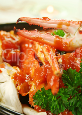 Crab In Tomato Sauce