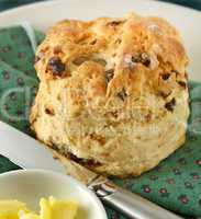 Date Scone With Butter