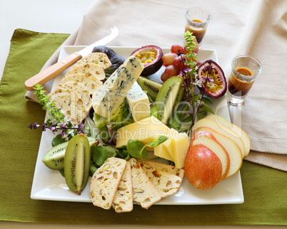 Fruit And Cheese Platter