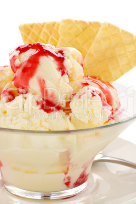 Ice Cream With Topping
