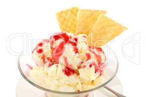 Ice Cream With Topping