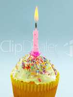 Birthday Candle Cup Cake