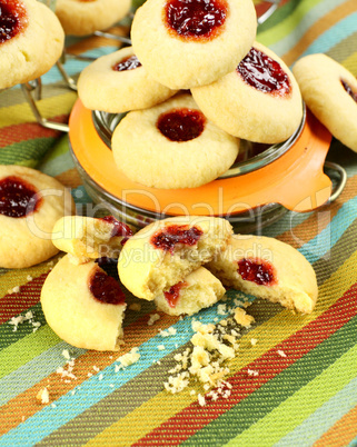 Broken Jam Biscuits