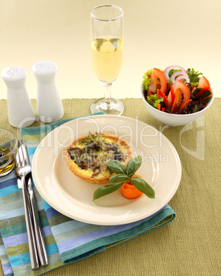 Mushroom Quiche