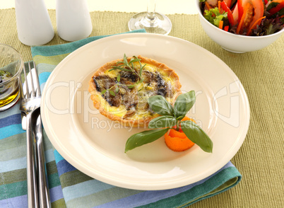 Mushroom Quiche