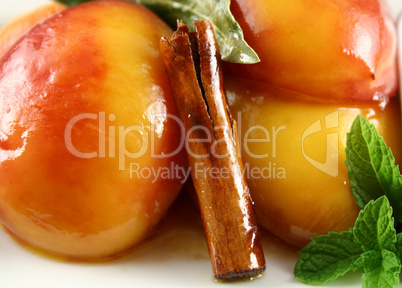 Poached Nectarines Background