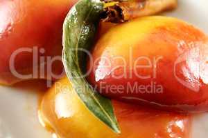 Glazed Nectarine Background