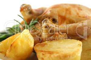 Chicken And Baked Potatoes