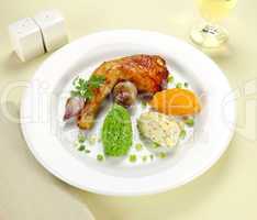Chicken Quarter With Vegetables